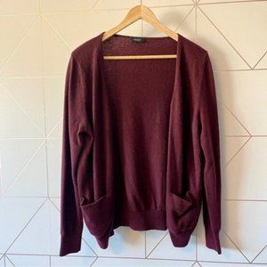 Aritzia Babaton Cashmere Wool Open Front Cardigan